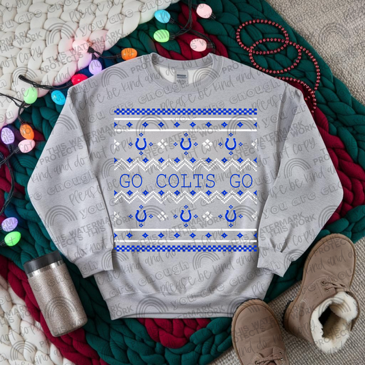 Colts Ugly Christmas Sweater PNG File