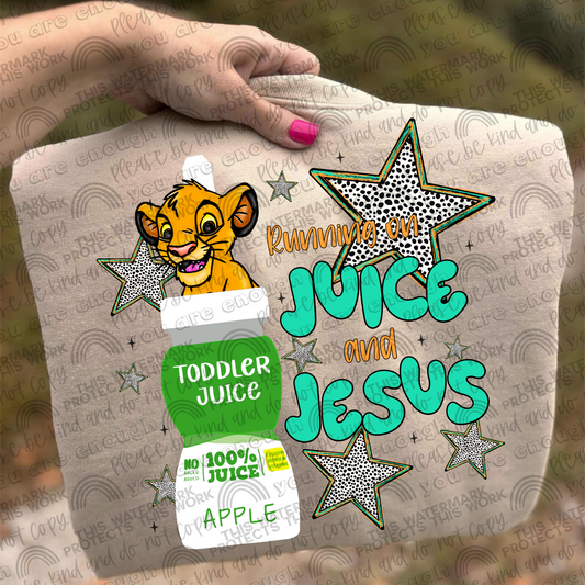 Simba Running On Juice & Jesus PNG File