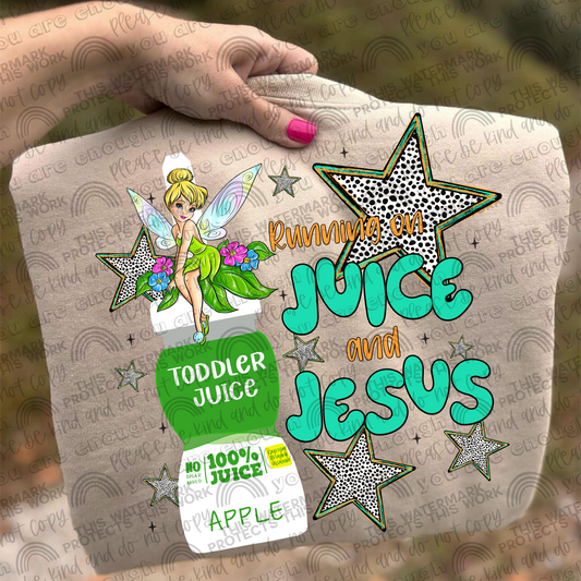 Tinkerbell Running On Juice & Jesus PNG File