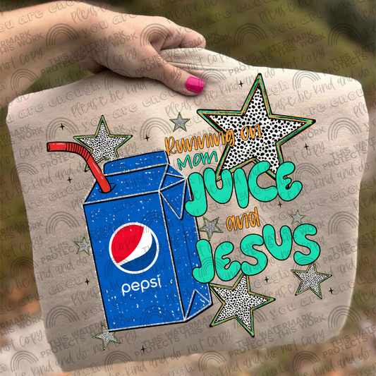 Pepsi Running On Mom Juice & Jesus PNG File