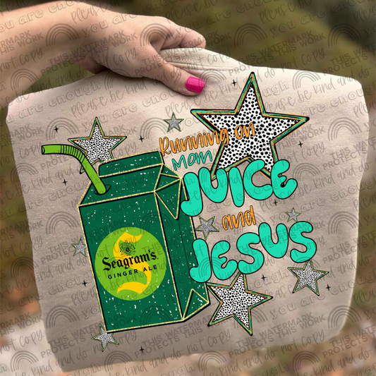 Seagrams Running On Mom Juice & Jesus PNG File