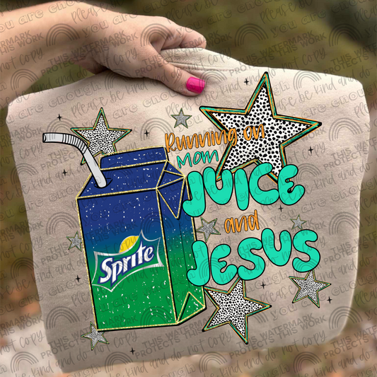 Sprite Running On Mom Juice & Jesus PNG File