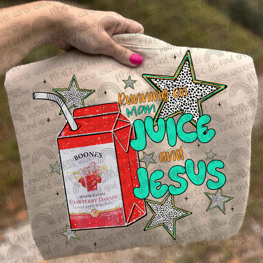 Boones Running On Mom Juice & Jesus PNG File
