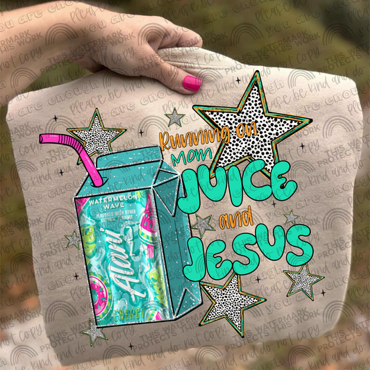 Alani Watermelon Running On Mom Juice & Jesus PNG File