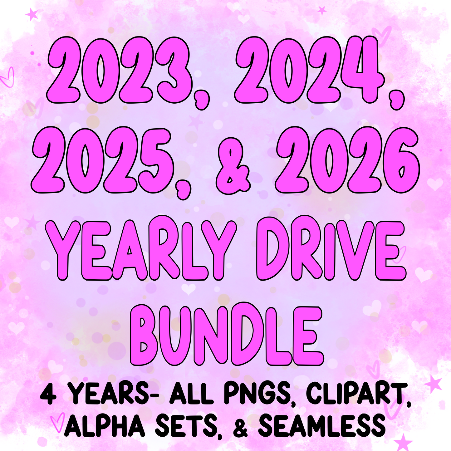2023, 2024, 2025, & 2026 Yearly Google Drive Bundle
