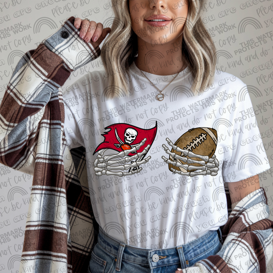 Buccaneers Football Skellie Hands PNG File