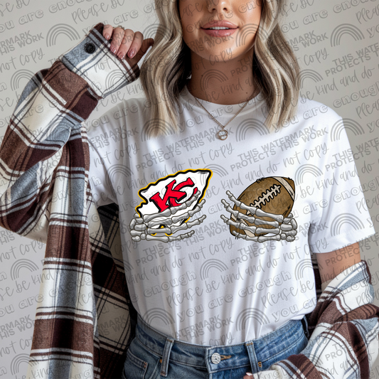 Chiefs Football Skellie Hands PNG File