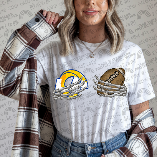 Rams Football Skellie Hands PNG File