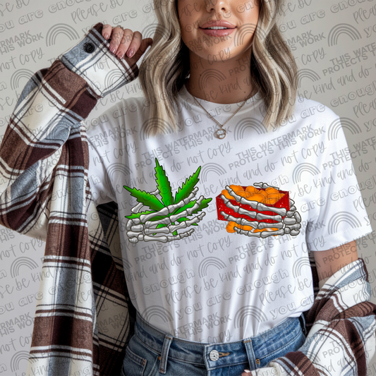 Weed & Nuggets Skellie Hands PNG File
