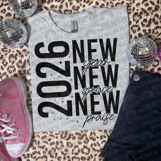 New Year New Grace New Praise 2026 PNG File