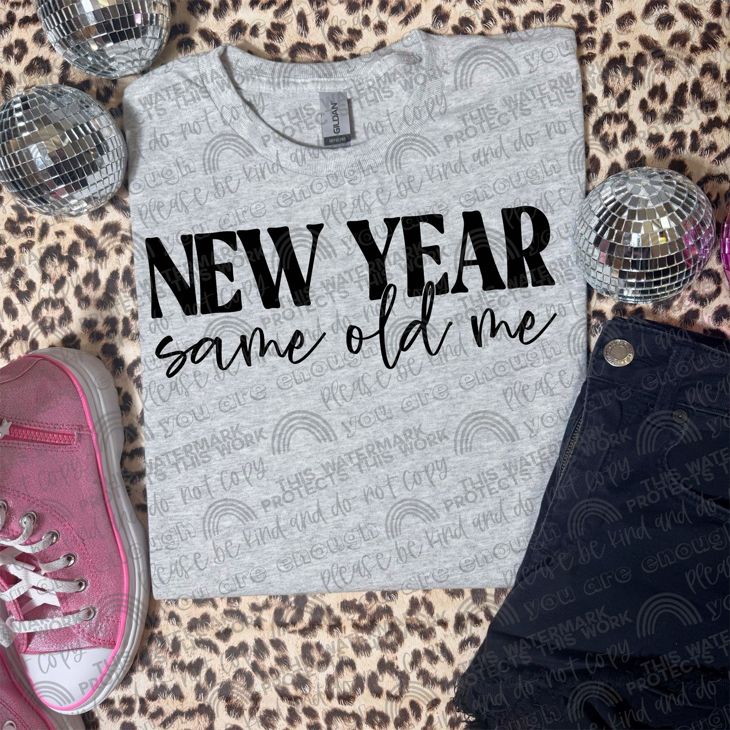 New Year Same Old Me PNG File