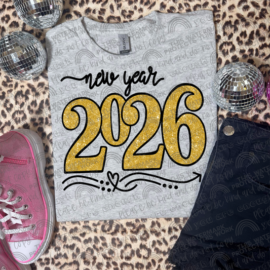 New Year 2026 PNG File