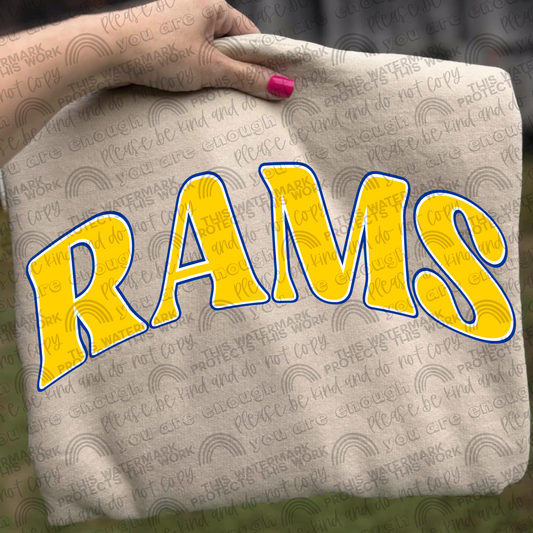 Rams With and Without Logo- 2 PNG Files