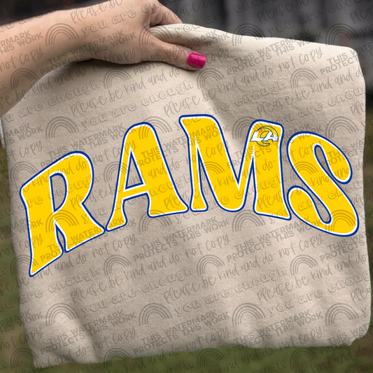 Rams With and Without Logo- 2 PNG Files