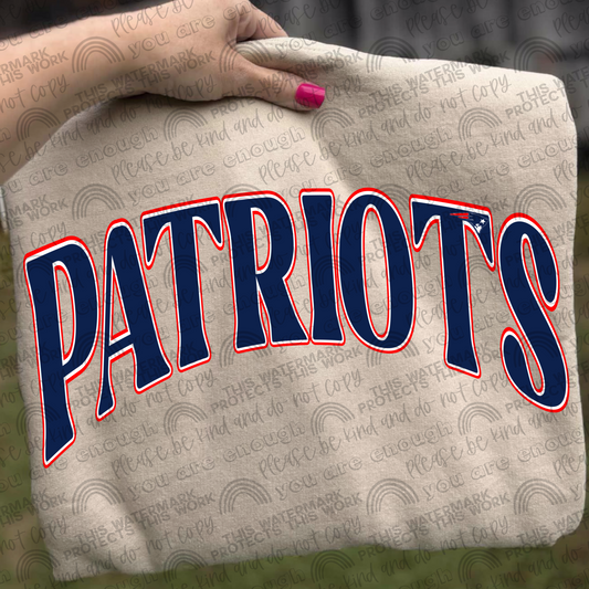 Patriots With and Without Logo- 2 PNG Files