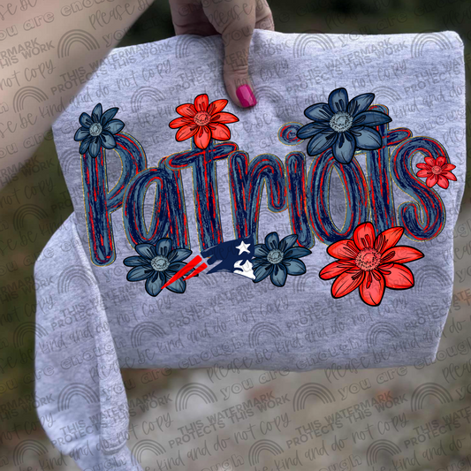 Patriots Flowers PNG File