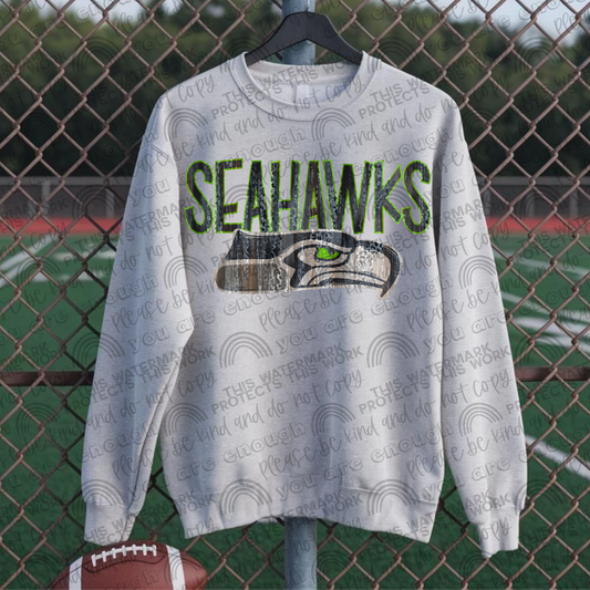 Seahawks Leopard Shimmer PNG File