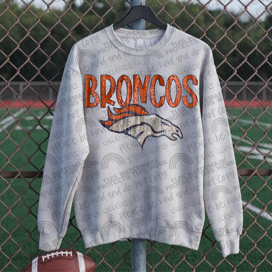 Broncos Leopard Shimmer PNG File