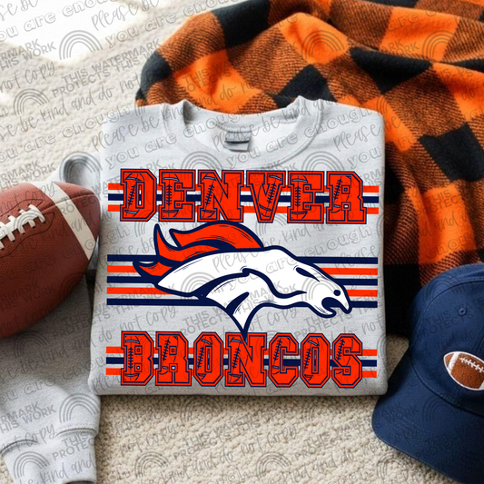 Broncos Stripes PNG File