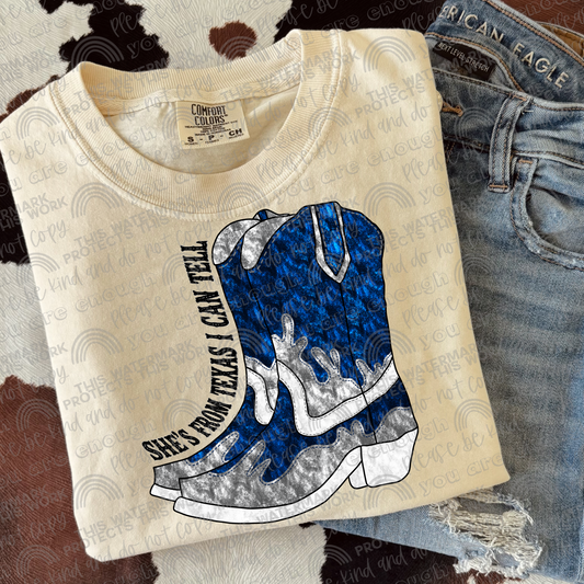 She’s From Texas I Can Tell Boots PNG File