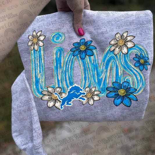 Lions Flowers PNG File