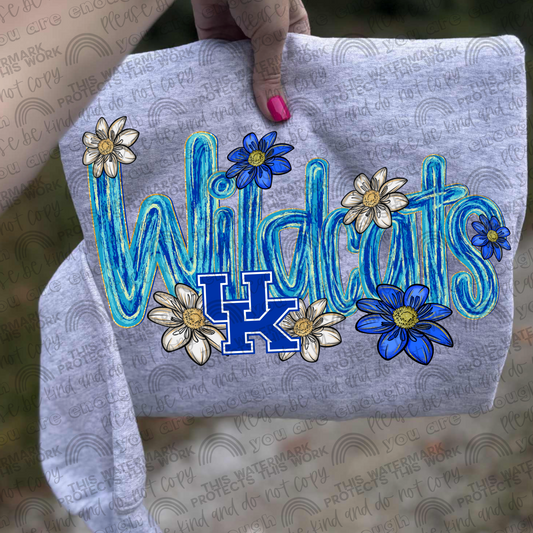 Kentucky Wildcats Flowers PNG File