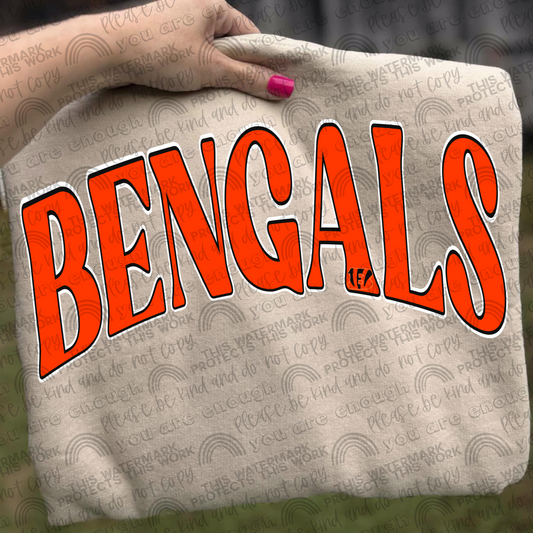 Bengals With and Without Logo- 2 PNG Files