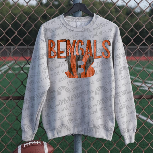Bengals Leopard Shimmer PNG File