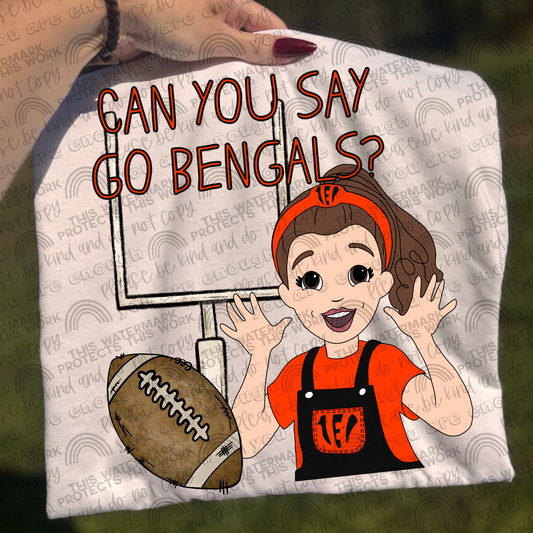 Can You Say Go Bengals Ms Rachel PNG File