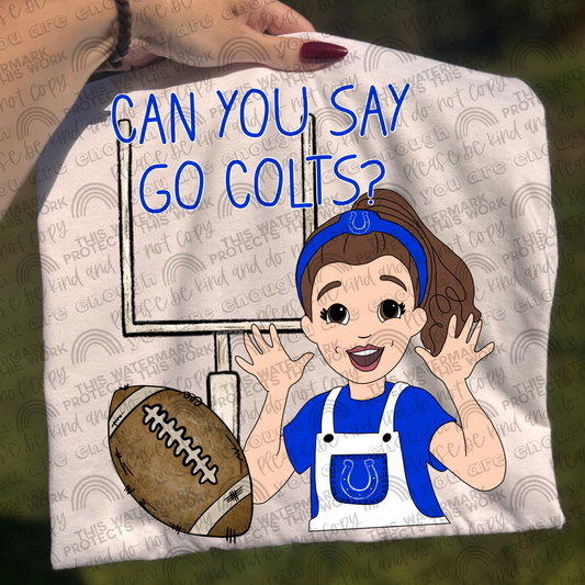 Can You Say Go Colts Ms Rachel PNG File