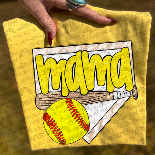 Softball Mama PNG File