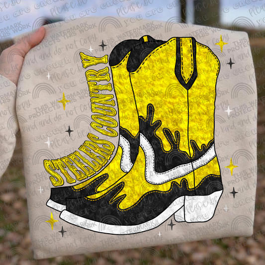 Steelers Country Boots PNG File