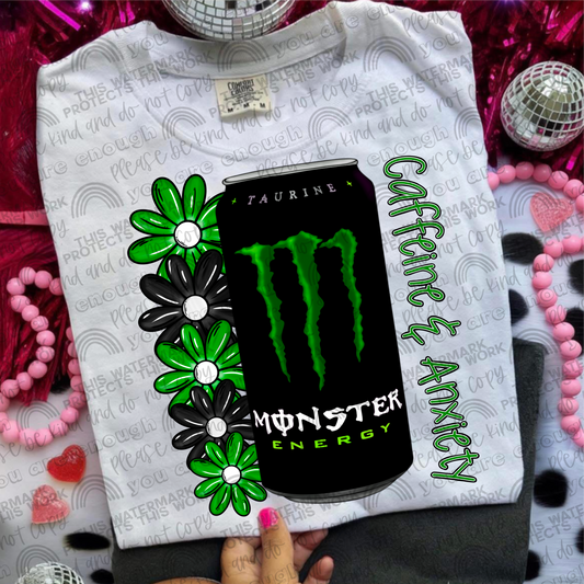 Caffeine & Anxiety Monster PNG File