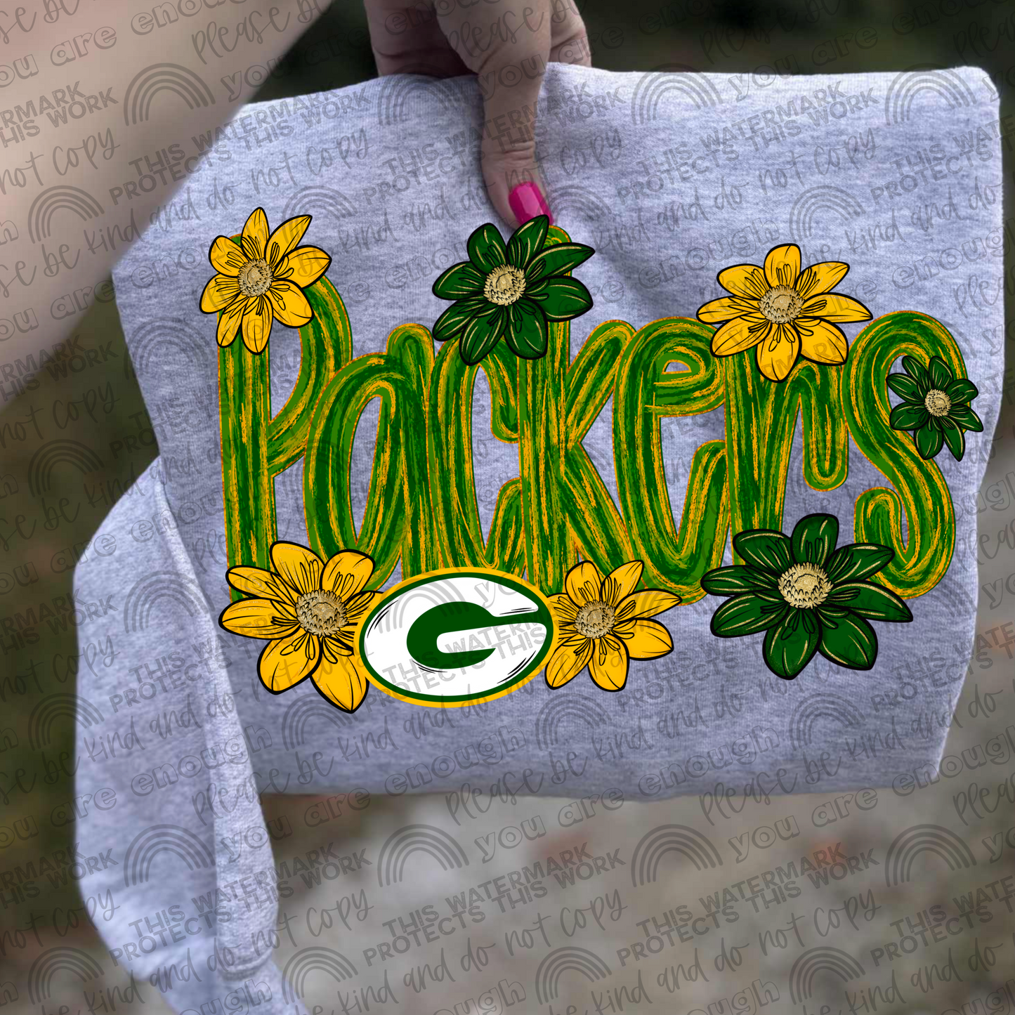 Packers Flowers PNG File