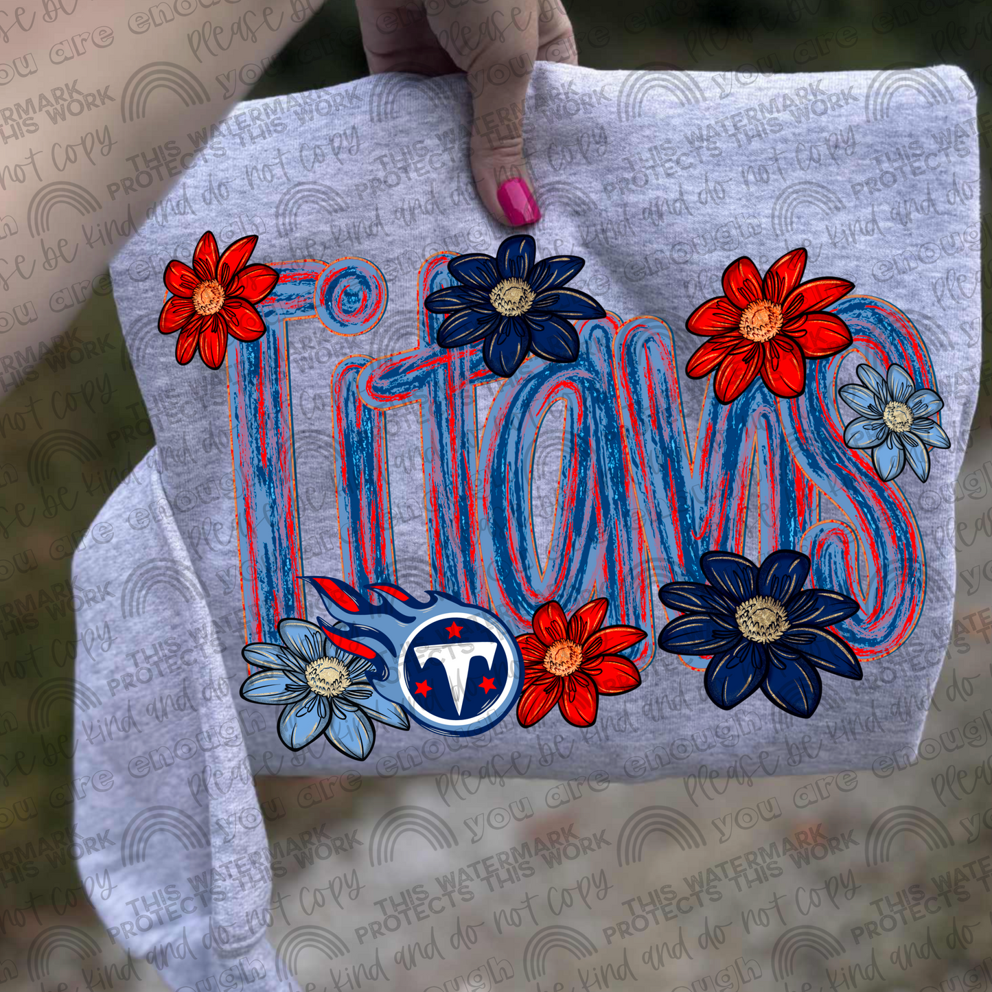 Titans Flowers PNG File