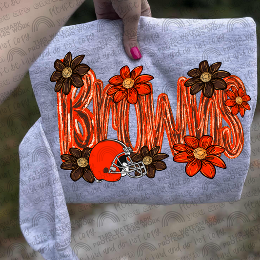 Browns Flowers PNG File