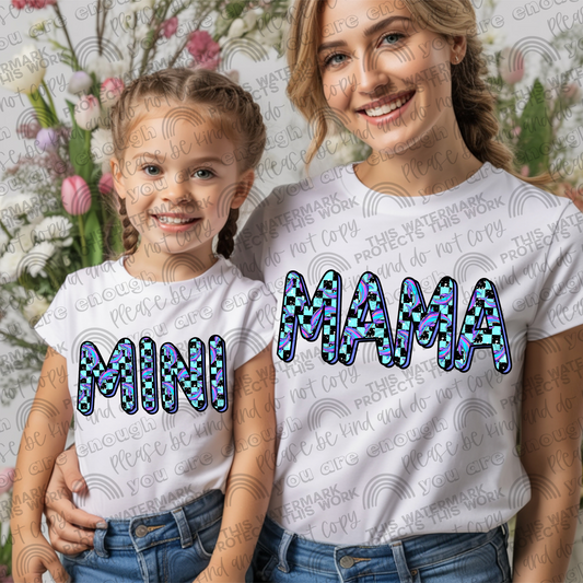 Dolphins Mama and Mini Set- 2 PNG Files