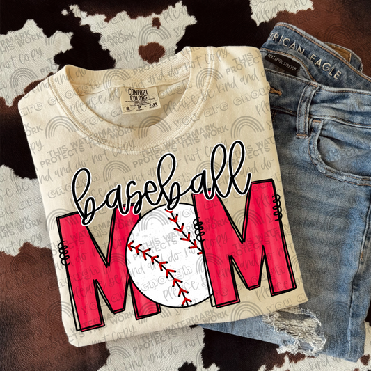 Baseball Mom PNG File