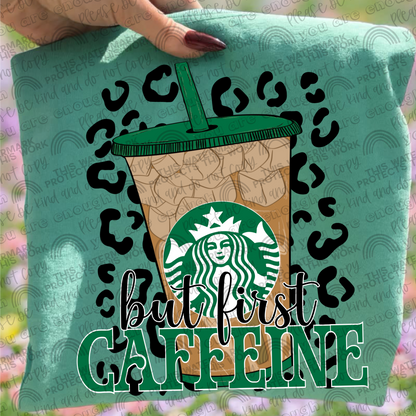 But First Caffeine Leopard Drinks Bundle- 33 PNG Files