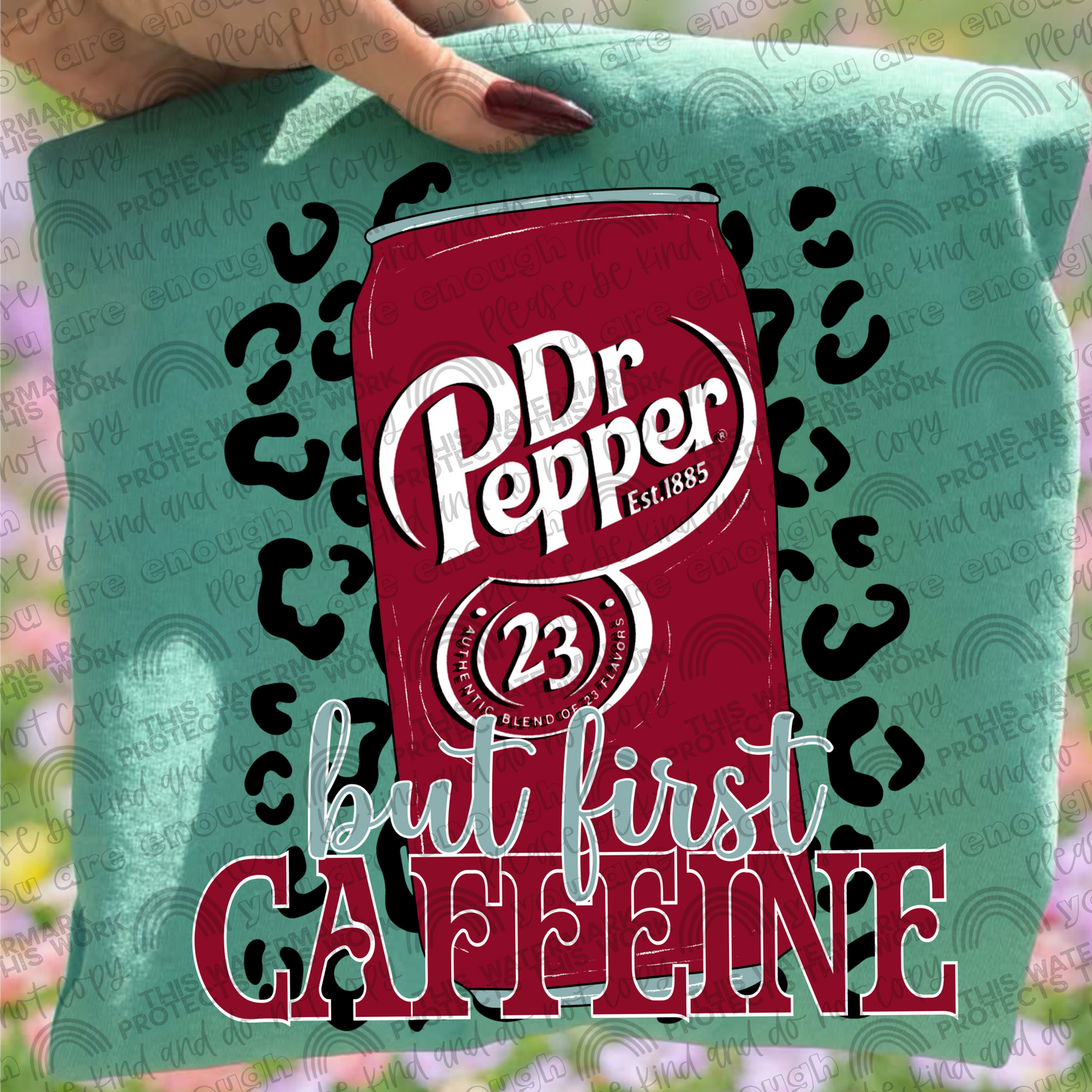 But First Caffeine Leopard Drinks Bundle- 33 PNG Files