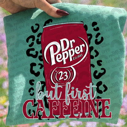 But First Caffeine Leopard Drinks Bundle- 33 PNG Files