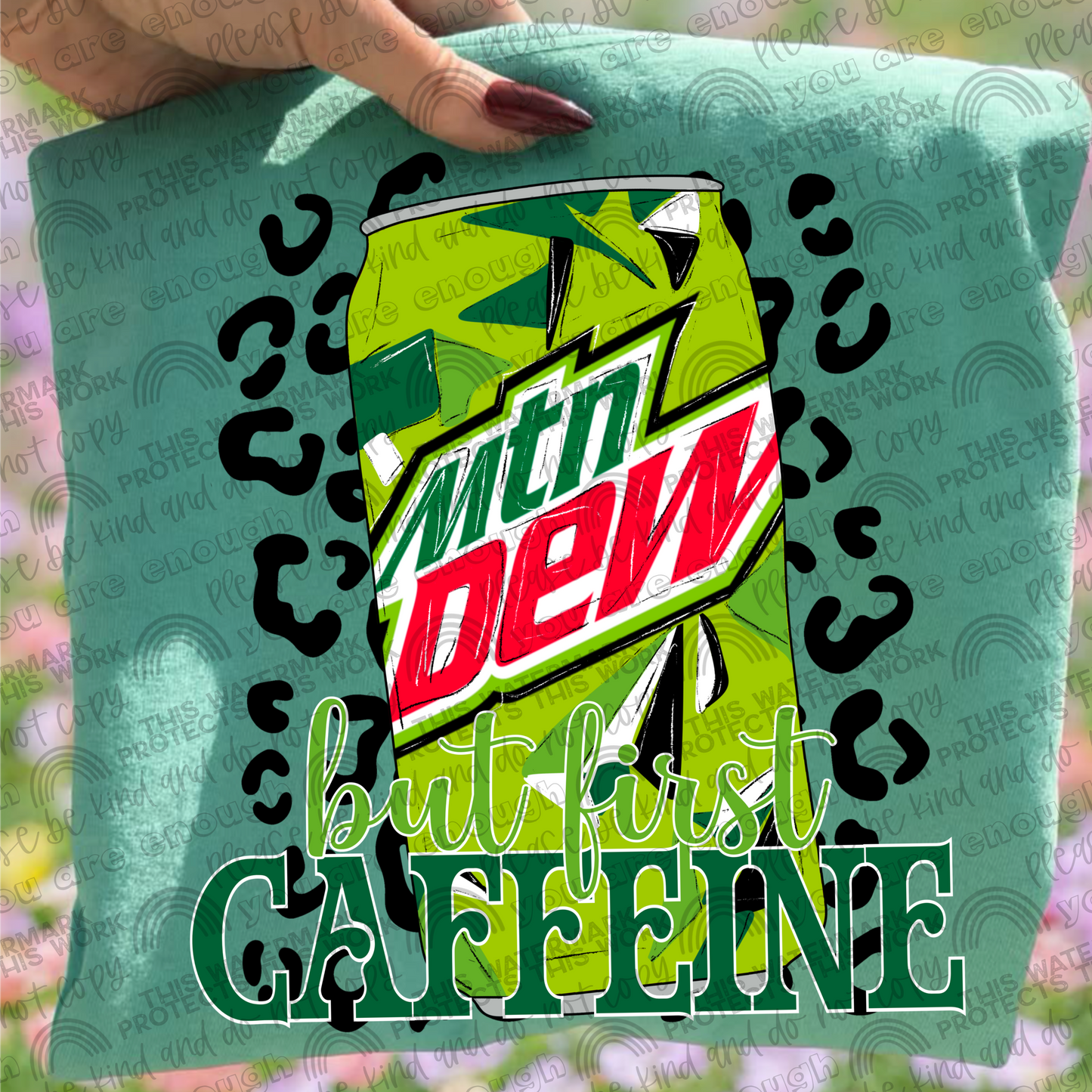 But First Caffeine Leopard Drinks Bundle- 33 PNG Files