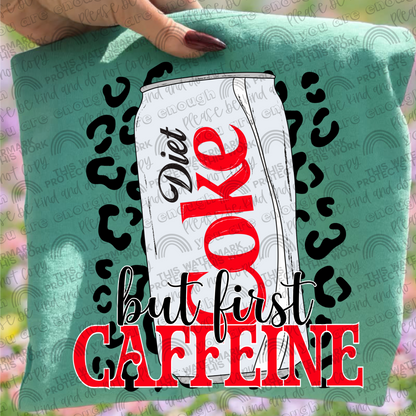 But First Caffeine Leopard Drinks Bundle- 33 PNG Files