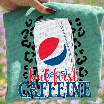 But First Caffeine Leopard Drinks Bundle- 33 PNG Files