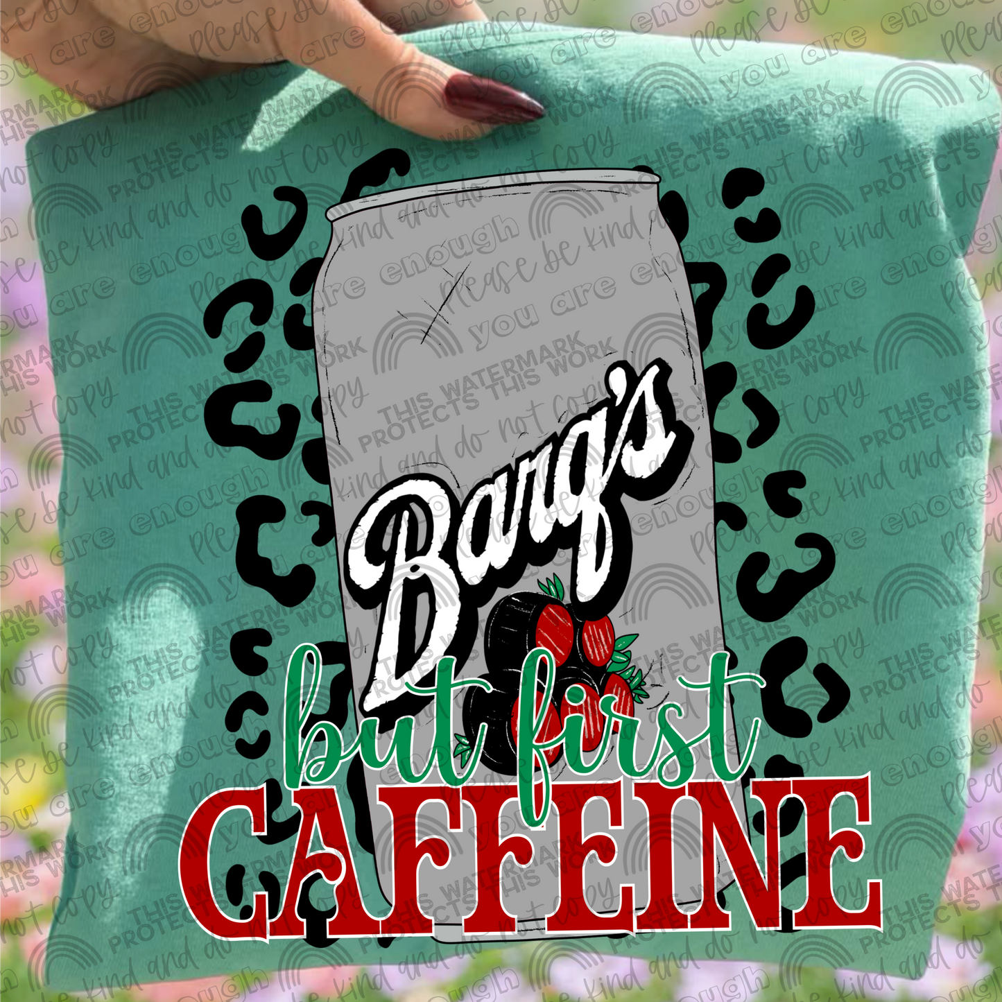 But First Caffeine Leopard Drinks Bundle- 33 PNG Files
