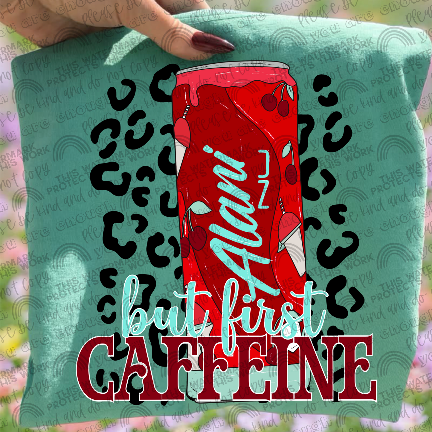 But First Caffeine Leopard Alani Drinks Bundle- 9 PNG Files