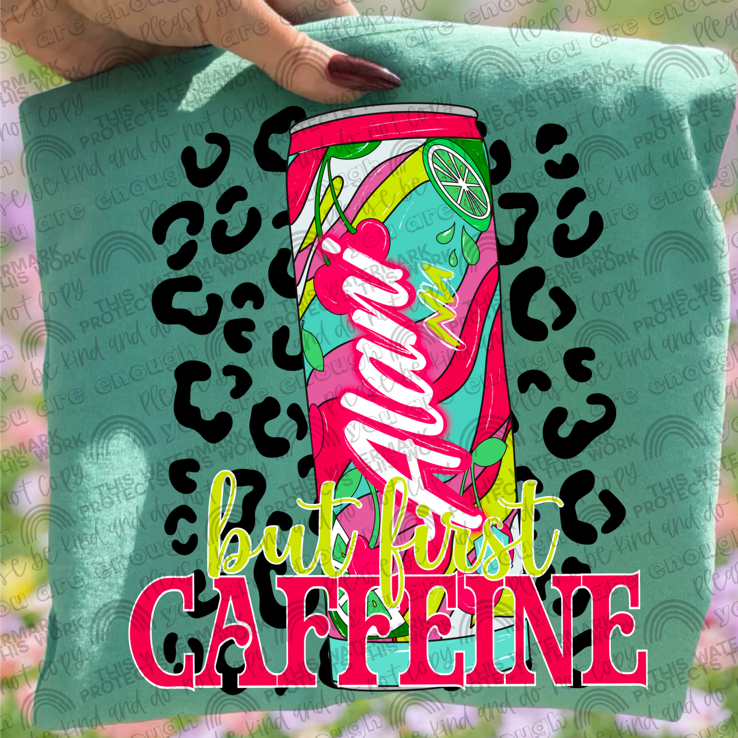 But First Caffeine Leopard Alani Drinks Bundle- 9 PNG Files