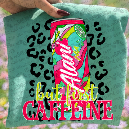 But First Caffeine Leopard Alani Drinks Bundle- 9 PNG Files