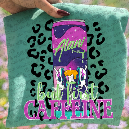 But First Caffeine Leopard Alani Drinks Bundle- 9 PNG Files
