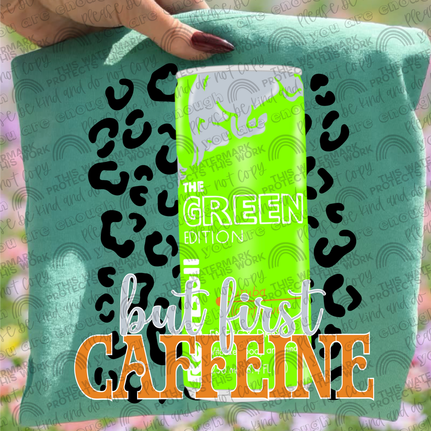 But First Caffeine Leopard Drinks Bundle- 33 PNG Files